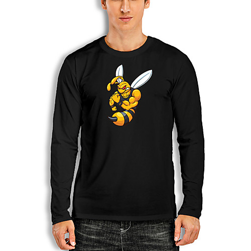 Men's T shirt Other Prints Graphic Print Long Sleeve Daily Tops Cotton Basic White Black Red
Men's T shirt Other Prints Graphic Print Long Sleeve Daily Tops Cotton Basic White Black Red