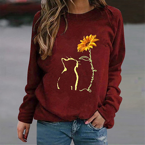 Women's Hoodie Sweatshirt Cat Graphic Geometric Daily Sports Casual Hoodies Sweatshirts Blue Yellow Wine
Women's Hoodie Sweatshirt Cat Graphic Geometric Daily Sports Casual Hoodies Sweatshirts Blue Yellow Wine