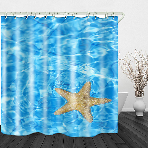 Starfish in Water Print Waterproof Fabric Shower Curtain for Bathroom Home Decor Covered Bathtub Curtains Liner Includes with Hooks 72 Inch
Starfish in Water Print Waterproof Fabric Shower Curtain for Bathroom Home Decor Covered Bathtub Curtains Liner Includes with Hooks 72 Inch