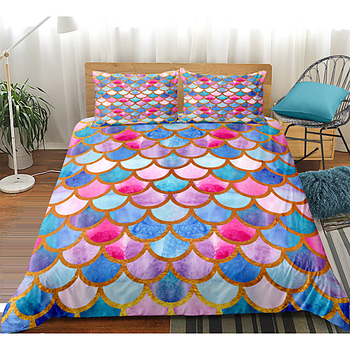Colorful Scale Watercolor Print 3-Piece Duvet Cover Set Hotel Bedding Sets Comforter Cover with Soft Lightweight Microfiber(Include 1 Duvet Cover and 1or 2 Pillowcases)
Colorful Scale Watercolor Print 3-Piece Duvet Cover Set Hotel Bedding Sets Comforter Cover with Soft Lightweight Microfiber(Include 1 Duvet Cover and 1or 2 Pillowcases)