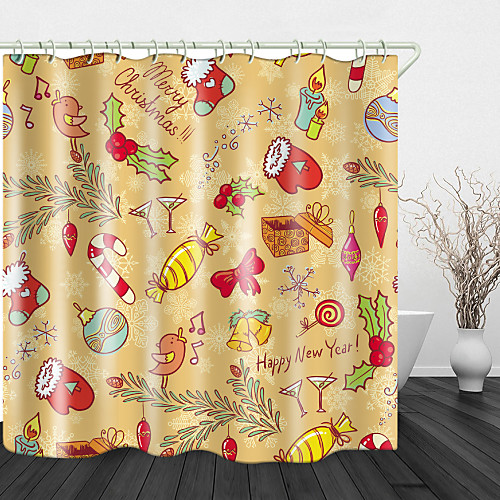 Bell Candy Print Waterproof Fabric Shower Curtain For Bathroom Home Decor Covered Bathtub Curtains Liner Includes With Hooks
Bell Candy Print Waterproof Fabric Shower Curtain For Bathroom Home Decor Covered Bathtub Curtains Liner Includes With Hooks