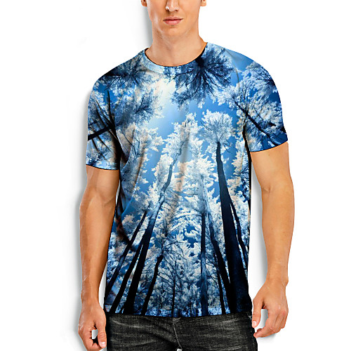 Men's T shirt Shirt 3D Print Graphic Optical Illusion 3D Print Short Sleeve Daily Tops Round Neck White / Navy
Men's T shirt Shirt 3D Print Graphic Optical Illusion 3D Print Short Sleeve Daily Tops Round Neck White / Navy