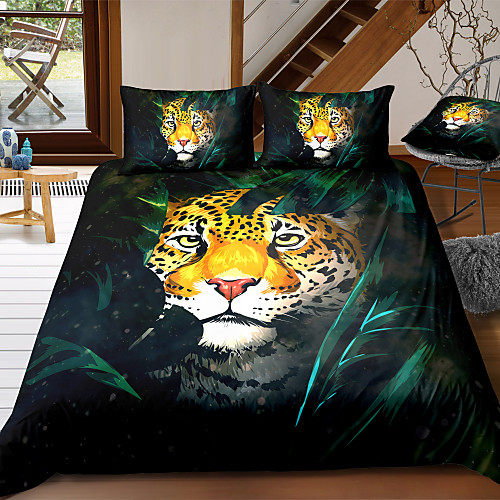 3D Tiger Print 3-Piece Duvet Cover Set Hotel Bedding Sets Comforter Cover with Soft Lightweight Microfiber For Holiday Decoration(Include 1 Duvet Cover and 1or 2 Pillowcases)
3D Tiger Print 3-Piece Duvet Cover Set Hotel Bedding Sets Comforter Cover with Soft Lightweight Microfiber For Holiday Decoration(Include 1 Duvet Cover and 1or 2 Pillowcases)