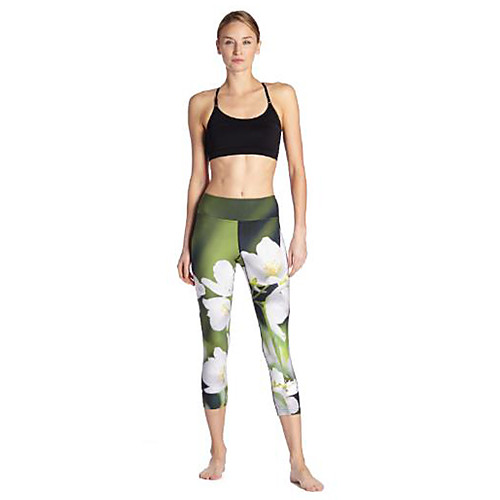 Women's Basic Casual Comfort Daily Yoga Leggings Pants Flower Calf-Length Patchwork Print Green
Women's Basic Casual Comfort Daily Yoga Leggings Pants Flower Calf-Length Patchwork Print Green