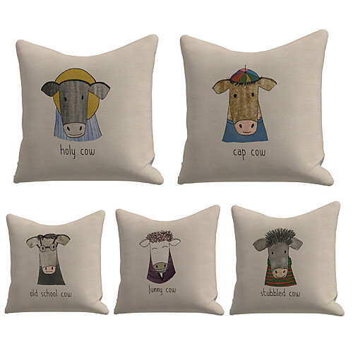 Cushion Cover 5PC Faux Linen Soft Decorative Square Throw Pillow Cover Cushion Case Pillowcase for Sofa Bedroom 45 x 45 cm (18 x 18 Inch) Superior Quality Machine Washable
Cushion Cover 5PC Faux Linen Soft Decorative Square Throw Pillow Cover Cushion Case Pillowcase for Sofa Bedroom 45 x 45 cm (18 x 18 Inch) Superior Quality Machine Washable