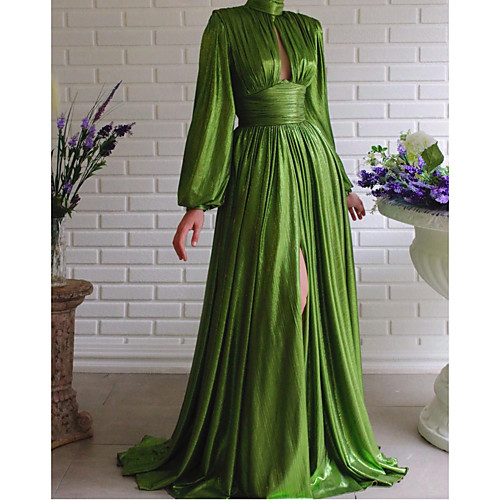 Women's Sheath Dress Maxi long Dress Green Brown Long Sleeve Solid Color Split Patchwork Fall Spring Turtleneck Party Elegant Sexy Party Lantern Sleeve 2021 S M L XL XXL
Women's Sheath Dress Maxi long Dress Green Brown Long Sleeve Solid Color Split Patchwork Fall Spring Turtleneck Party Elegant Sexy Party Lantern Sleeve 2021 S M L XL XXL