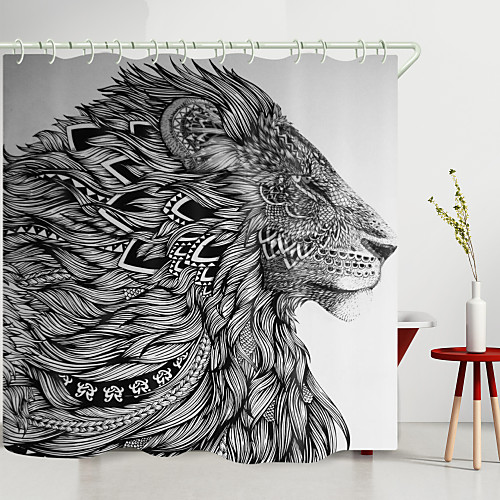 Black And White Lion King Digital Printing Shower Curtain Shower Curtains Hooks Modern Polyester New Design 72 Inch
Black And White Lion King Digital Printing Shower Curtain Shower Curtains Hooks Modern Polyester New Design 72 Inch