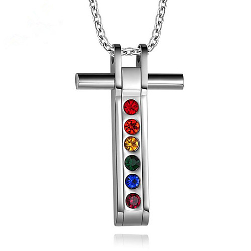 Men's Cubic Zirconia Pendant Necklace Classic Cross Fashion Stainless Steel Silver 60 cm Necklace Jewelry 1pc For Anniversary Street Birthday Party Festival
Men's Cubic Zirconia Pendant Necklace Classic Cross Fashion Stainless Steel Silver 60 cm Necklace Jewelry 1pc For Anniversary Street Birthday Party Festival