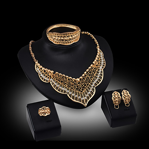 Women's Jewelry Set Bridal Jewelry Sets Cut Out Precious Fashion Gold Plated Earrings Jewelry Gold For Christmas Wedding Halloween Party Evening Gift 1 set
Women's Jewelry Set Bridal Jewelry Sets Cut Out Precious Fashion Gold Plated Earrings Jewelry Gold For Christmas Wedding Halloween Party Evening Gift 1 set