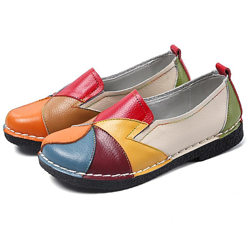 Women's Loafers & Slip-Ons Comfort Shoes Flat Heel Round Toe Casual Daily Walking Shoes Leather Nappa Leather Solid Colored Color Block Beige Gray
Women's Loafers & Slip-Ons Comfort Shoes Flat Heel Round Toe Casual Daily Walking Shoes Leather Nappa Leather Solid Colored Color Block Beige Gray