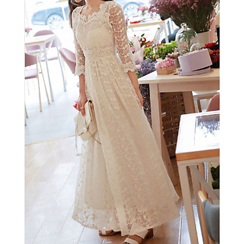 A-Line Wedding Dresses Jewel Neck Knee Length Lace Half Sleeve Country Beach with 2021
A-Line Wedding Dresses Jewel Neck Knee Length Lace Half Sleeve Country Beach with 2021