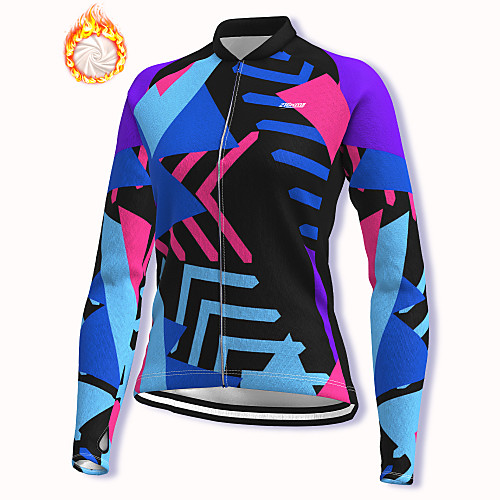 21Grams Women's Long Sleeve Cycling Jacket Winter Fleece Spandex Blue Bike Jacket Mountain Bike MTB Road Bike Cycling Fleece Lining Warm Sports Clothing Apparel / Stretchy / Athleisure
21Grams Women's Long Sleeve Cycling Jacket Winter Fleece Spandex Blue Bike Jacket Mountain Bike MTB Road Bike Cycling Fleece Lining Warm Sports Clothing Apparel / Stretchy / Athleisure