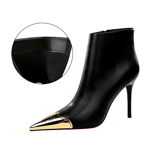 Women's Boots Stiletto Heel Pointed Toe Booties Ankle Boots Sexy Minimalism Party & Evening PU Solid Colored Winter Black / Red Black / Booties / Ankle Boots / Booties / Ankle Boots
Women's Boots Stiletto Heel Pointed Toe Booties Ankle Boots Sexy Minimalism Party & Evening PU Solid Colored Winter Black / Red Black / Booties / Ankle Boots / Booties / Ankle Boots