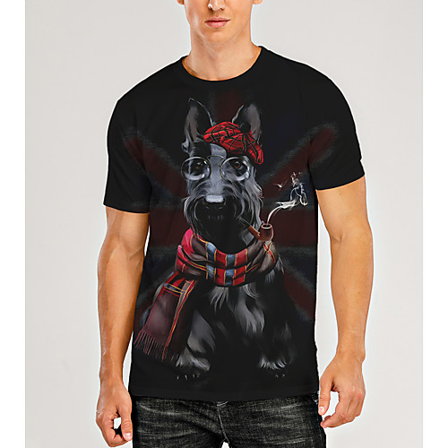 Men's T shirt 3D Print Graphic 3D Animal Print Short Sleeve Daily Tops Black / Red
Men's T shirt 3D Print Graphic 3D Animal Print Short Sleeve Daily Tops Black / Red