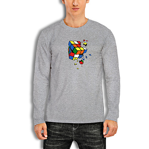 Men's T shirt Other Prints Graphic Print Long Sleeve Daily Tops Cotton Basic White Black Red
Men's T shirt Other Prints Graphic Print Long Sleeve Daily Tops Cotton Basic White Black Red