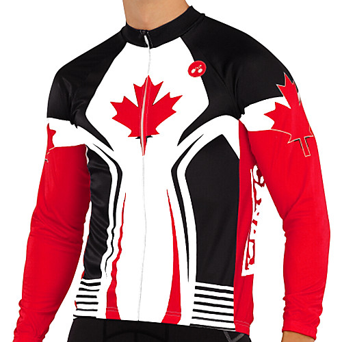 21Grams Canada National Flag Men's Long Sleeve Cycling Jersey - Red / White Bike Jersey Top UV Resistant Quick Dry Moisture Wicking Sports Winter Elastane Terylene Polyester Taffeta Mountain Bike MTB
21Grams Canada National Flag Men's Long Sleeve Cycling Jersey - Red / White Bike Jersey Top UV Resistant Quick Dry Moisture Wicking Sports Winter Elastane Terylene Polyester Taffeta Mountain Bike MTB