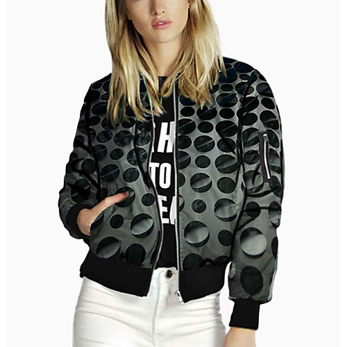 Women's Jacket Going out Fall & Winter Regular Coat Stand Collar Loose 3D Print Streetwear Jacket Long Sleeve Print Patchwork Black / Work
Women's Jacket Going out Fall & Winter Regular Coat Stand Collar Loose 3D Print Streetwear Jacket Long Sleeve Print Patchwork Black / Work