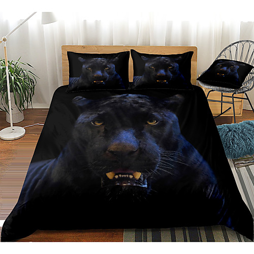 Panther Print 3-Piece Duvet Cover Set Hotel Bedding Sets Comforter Cover with Soft Lightweight Microfiber, Include 1 Duvet Cover, 2 Pillowcases for Double/Queen/King(1 Pillowcase for Twin/Single)
Panther Print 3-Piece Duvet Cover Set Hotel Bedding Sets Comforter Cover with Soft Lightweight Microfiber, Include 1 Duvet Cover, 2 Pillowcases for Double/Queen/King(1 Pillowcase for Twin/Single)