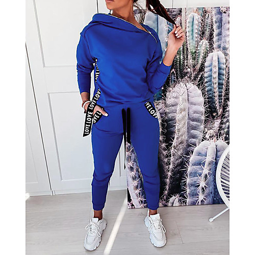 Women's Basic Plain Two Piece Set Sweatshirt Tracksuit Pant Loungewear Jogger Pants Tops
Women's Basic Plain Two Piece Set Sweatshirt Tracksuit Pant Loungewear Jogger Pants Tops