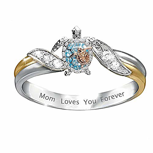 turtle animal rings for women cz crystal letter mom loves you forever tutrle ring mother birthday gift family jewelry size 10
turtle animal rings for women cz crystal letter mom loves you forever tutrle ring mother birthday gift family jewelry size 10
