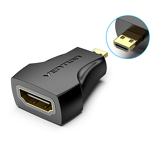 Vention Micro HDMI-compatible Adapter 1080P Micro HDMI-compatible Male to HDMI-compatible Female Converter Type D to A HDMI-compatible Adapter for PS4 Camera HDTV Mini HDMI-compatible
Vention Micro HDMI-compatible Adapter 1080P Micro HDMI-compatible Male to HDMI-compatible Female Converter Type D to A HDMI-compatible Adapter for PS4 Camera HDTV Mini HDMI-compatible