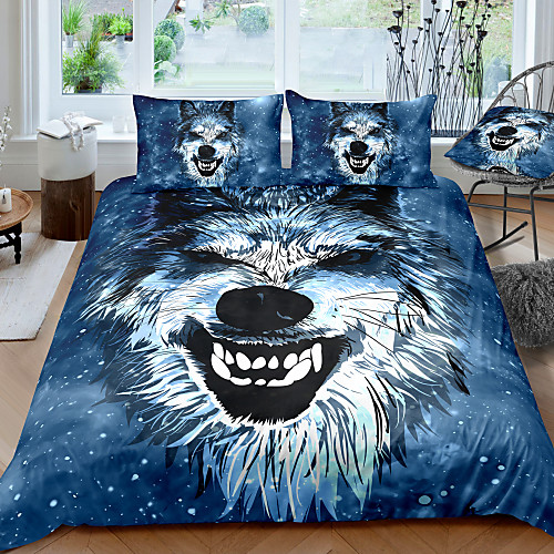 Wolf Print 3-Piece Duvet Cover Set Hotel Bedding Sets Comforter Cover with Soft Lightweight Microfiber For Holiday Decoration(Include 1 Duvet Cover and 1or 2 Pillowcases)
Wolf Print 3-Piece Duvet Cover Set Hotel Bedding Sets Comforter Cover with Soft Lightweight Microfiber For Holiday Decoration(Include 1 Duvet Cover and 1or 2 Pillowcases)