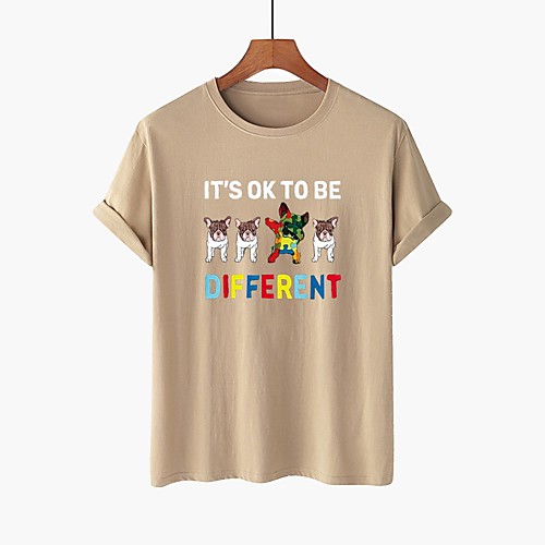 Women's T shirt Dog Text Graphic Prints Round Neck Tops 100% Cotton Basic Basic Top White Black Purple
Women's T shirt Dog Text Graphic Prints Round Neck Tops 100% Cotton Basic Basic Top White Black Purple