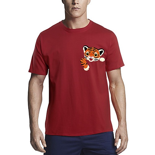 Men's T shirt Other Prints Graphic Print Short Sleeve Daily Tops Cotton Basic White Black Red
Men's T shirt Other Prints Graphic Print Short Sleeve Daily Tops Cotton Basic White Black Red