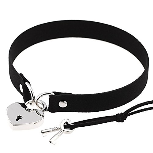 black openable heart lock charm 0.67 width simulated leather cloth choker pn1508
black openable heart lock charm 0.67 width simulated leather cloth choker pn1508