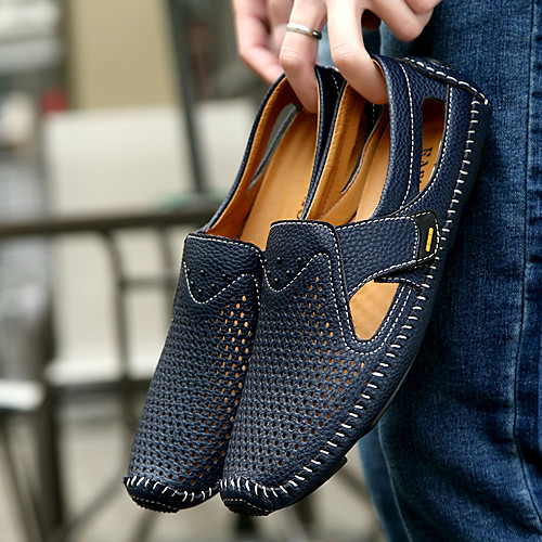 Men's Loafers & Slip-Ons Casual Daily Cowhide Breathable Wear Proof Black Blue Brown Summer / Hollow-out
Men's Loafers & Slip-Ons Casual Daily Cowhide Breathable Wear Proof Black Blue Brown Summer / Hollow-out