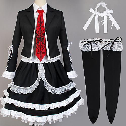 Inspired by Dangan Ronpa Celestia Ludenberg Anime Cosplay Costumes Japanese Cosplay Suits School Uniforms Coat Dress Socks For Women's / Tie / Headwear
Inspired by Dangan Ronpa Celestia Ludenberg Anime Cosplay Costumes Japanese Cosplay Suits School Uniforms Coat Dress Socks For Women's / Tie / Headwear