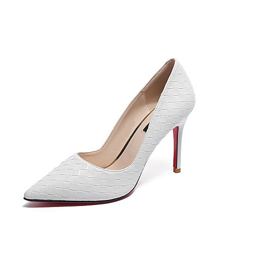 Women's Heels Stiletto Heel Pointed Toe Casual Daily PU Solid Colored White Black
Women's Heels Stiletto Heel Pointed Toe Casual Daily PU Solid Colored White Black