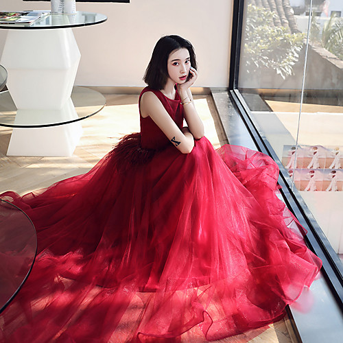 A-Line Elegant Vintage Engagement Formal Evening Dress Illusion Neck Sleeveless Floor Length Tulle with Tassel Tier 2021
A-Line Elegant Vintage Engagement Formal Evening Dress Illusion Neck Sleeveless Floor Length Tulle with Tassel Tier 2021