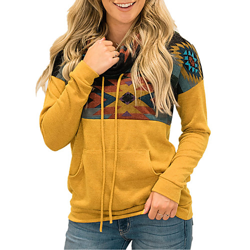 Women's Front Pocket Geometric Women's Hoodies Long Sleeve Sweater Cardigans Turtleneck Fall Winter Black Blue Red
Women's Front Pocket Geometric Women's Hoodies Long Sleeve Sweater Cardigans Turtleneck Fall Winter Black Blue Red