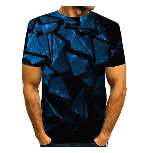 Men's T shirt 3D Print Graphic 3D Print Short Sleeve Daily Tops Black / Navy
Men's T shirt 3D Print Graphic 3D Print Short Sleeve Daily Tops Black / Navy