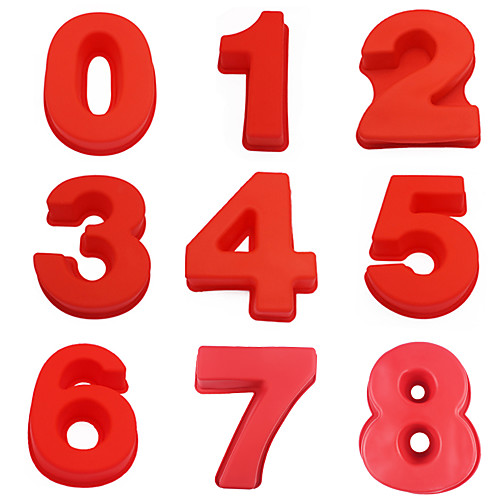 Silicone Number Molds 0-9 Arabic Number Cake Mold Baking Mold for Birthday Cake 1Pc
Silicone Number Molds 0-9 Arabic Number Cake Mold Baking Mold for Birthday Cake 1Pc