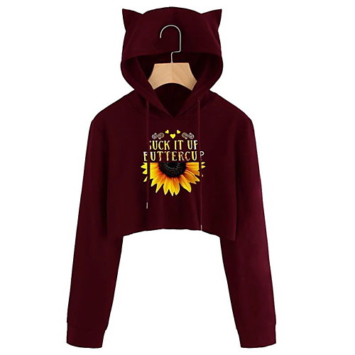 Women's Hoodie Cropped Sweatshirt Graphic Casual Hoodies Sweatshirts Wine Green Black
Women's Hoodie Cropped Sweatshirt Graphic Casual Hoodies Sweatshirts Wine Green Black