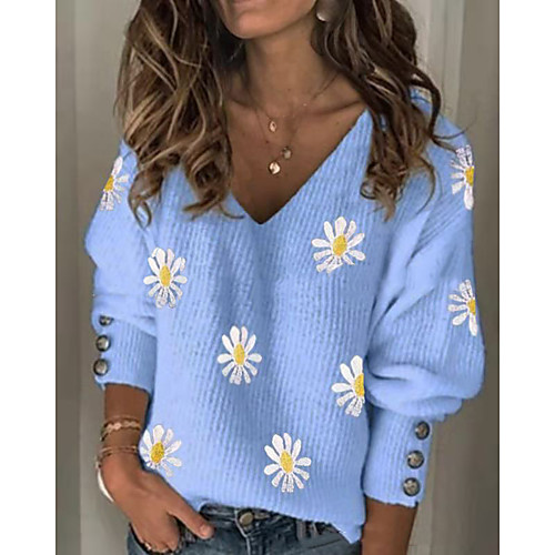 Women's Daisy Women's Hoodies Long Sleeve Sweater Cardigans V Neck Fall Winter Black Blue Red
Women's Daisy Women's Hoodies Long Sleeve Sweater Cardigans V Neck Fall Winter Black Blue Red