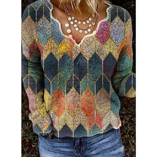Women's Stylish Knitted Color Block Pullover Long Sleeve Cardigans V Neck Fall Winter Blue Red Yellow
Women's Stylish Knitted Color Block Pullover Long Sleeve Cardigans V Neck Fall Winter Blue Red Yellow
