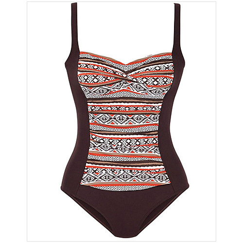Women's One Piece Swimsuit Print Geometric Light Blue Blue Brown Swimwear Padded Strap Bathing Suits Fashion Sexy / Padded Bras
Women's One Piece Swimsuit Print Geometric Light Blue Blue Brown Swimwear Padded Strap Bathing Suits Fashion Sexy / Padded Bras