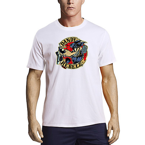 Men's T shirt Other Prints Graphic Print Short Sleeve Daily Tops Cotton Basic White Black Red
Men's T shirt Other Prints Graphic Print Short Sleeve Daily Tops Cotton Basic White Black Red