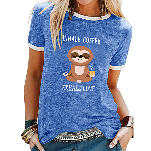 Women's T shirt Graphic Text Letter Patchwork Print Round Neck Tops Basic Basic Top Black Blue Purple
Women's T shirt Graphic Text Letter Patchwork Print Round Neck Tops Basic Basic Top Black Blue Purple