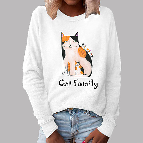 Women's Hoodie Sweatshirt Cartoon Cat Graphic Daily Basic Casual Hoodies Sweatshirts Blushing Pink Gray White
Women's Hoodie Sweatshirt Cartoon Cat Graphic Daily Basic Casual Hoodies Sweatshirts Blushing Pink Gray White