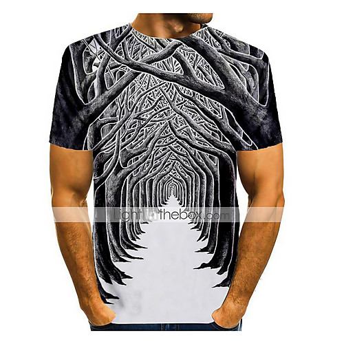 Men's T shirt Shirt 3D Print Graphic 3D Print Short Sleeve Daily Tops Round Neck Gray / White
Men's T shirt Shirt 3D Print Graphic 3D Print Short Sleeve Daily Tops Round Neck Gray / White