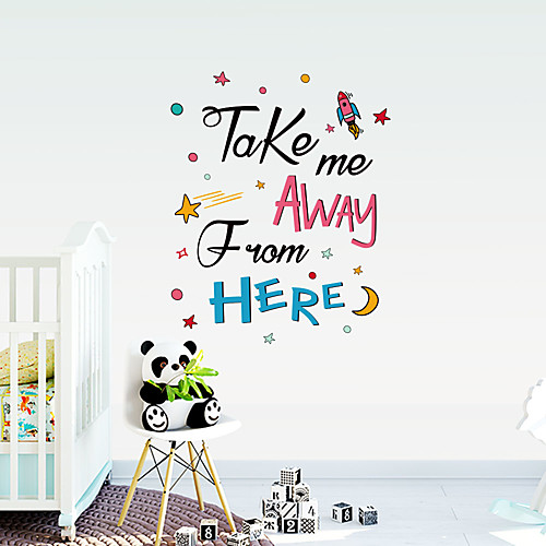 TAKE Spaceship Cartoon With Colorful English Letters Can Remove Stickers Decorating The Wall Of Children's Room And The Background Wall Of European And American Tv
TAKE Spaceship Cartoon With Colorful English Letters Can Remove Stickers Decorating The Wall Of Children's Room And The Background Wall Of European And American Tv