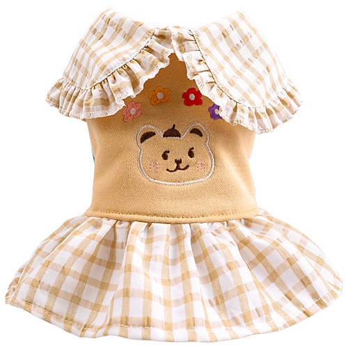 Dog Dress Plaid Bear Elegant Cute Casual / Daily Dog Clothes Puppy Clothes Dog Outfits Breathable Yellow Costume for Girl and Boy Dog Polyester XS S M L XL
Dog Dress Plaid Bear Elegant Cute Casual / Daily Dog Clothes Puppy Clothes Dog Outfits Breathable Yellow Costume for Girl and Boy Dog Polyester XS S M L XL