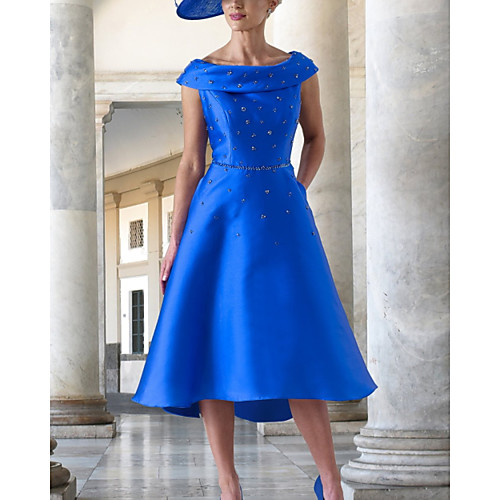 A-Line Mother of the Bride Dress Elegant Jewel Neck Knee Length Satin Sleeveless with Ruching 2021
A-Line Mother of the Bride Dress Elegant Jewel Neck Knee Length Satin Sleeveless with Ruching 2021