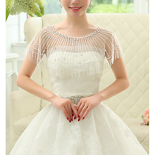 Sleeveless Voiles & Sheers / Bridal Polyester / Rayon(T / R) Wedding / Party / Evening Shawl & Wrap / Women's Wrap With Glitter / Chain
Sleeveless Voiles & Sheers / Bridal Polyester / Rayon(T / R) Wedding / Party / Evening Shawl & Wrap / Women's Wrap With Glitter / Chain