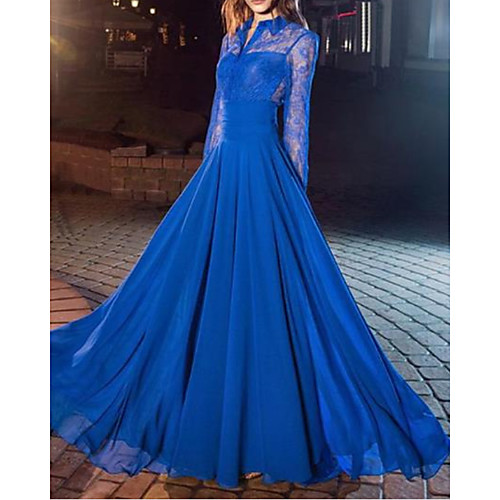 A-Line Empire Elegant Wedding Guest Formal Evening Dress Shirt Collar Long Sleeve Floor Length Chiffon Lace with Ruched 2021
A-Line Empire Elegant Wedding Guest Formal Evening Dress Shirt Collar Long Sleeve Floor Length Chiffon Lace with Ruched 2021