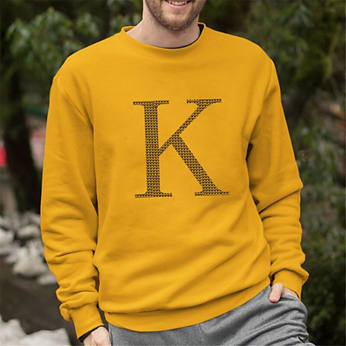 Men's Pullover Sweatshirt Graphic Letter Print Round Neck Daily Holiday Other Prints Active Casual Hoodies Sweatshirts Long Sleeve Yellow Wine
Men's Pullover Sweatshirt Graphic Letter Print Round Neck Daily Holiday Other Prints Active Casual Hoodies Sweatshirts Long Sleeve Yellow Wine